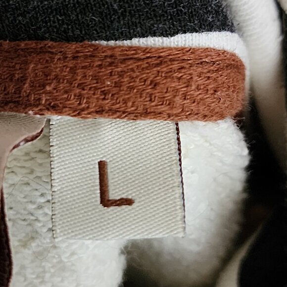 Wanakome White Black Stripe Pullover Artemis Hoodie - Picture 6 of 7